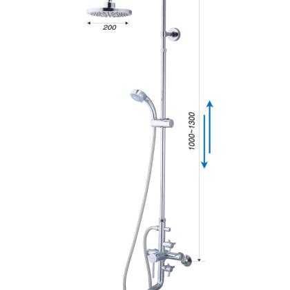 Bộ Vòi Sen Đứng Nóng Lạnh - S488C