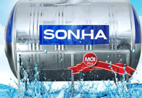Bồn nước inox 1500 lít nằm Sơn Hà