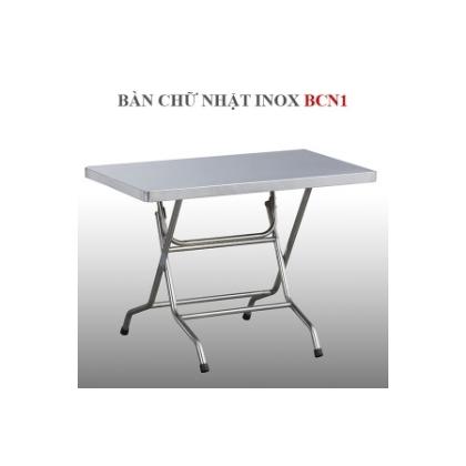 Bàn Chữ Nhật Inox Hwata 1m BCN1