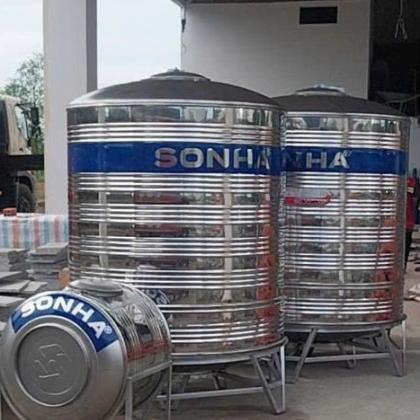 Cận cảnh Bồn Nước Inox Sơn Hà 2500L Đứng
