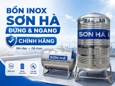 Bồn nước inox Sơn Hà 2026: bảng giá, dung tích và cách chọn loại phù hợp