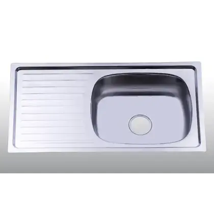 Chậu Rửa Chén Inox Hwata B4 Một Hộc, Một Cánh