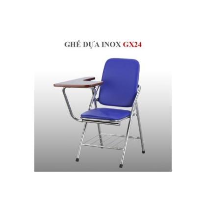 Ghế Dựa Inox Mặt Simili Có Bàn GX24