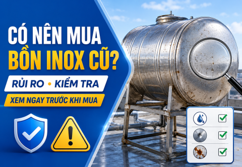 Mua bồn inox cũ có nên không? Rủi ro, cách kiểm tra và lời khuyên trước khi mua