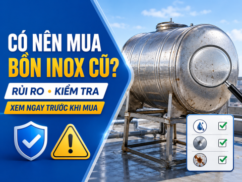 Mua bồn inox cũ có nên không? Rủi ro, cách kiểm tra và lời khuyên trước khi mua