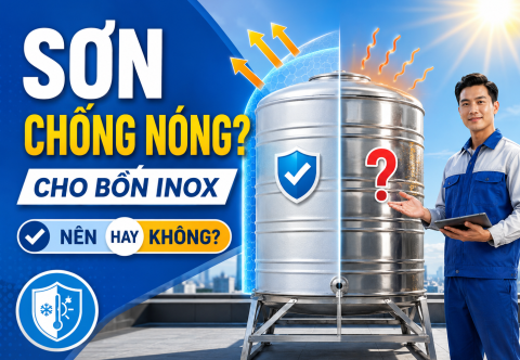 Có nên sơn chống nóng bồn nước inox không? Tư vấn trước khi làm
