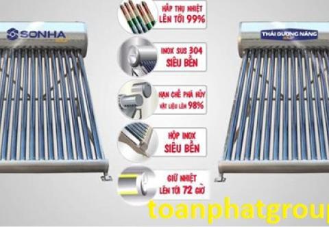 Đặc điểm bình nước nóng năng lượng mặt trời Sơn Hà 140 lít