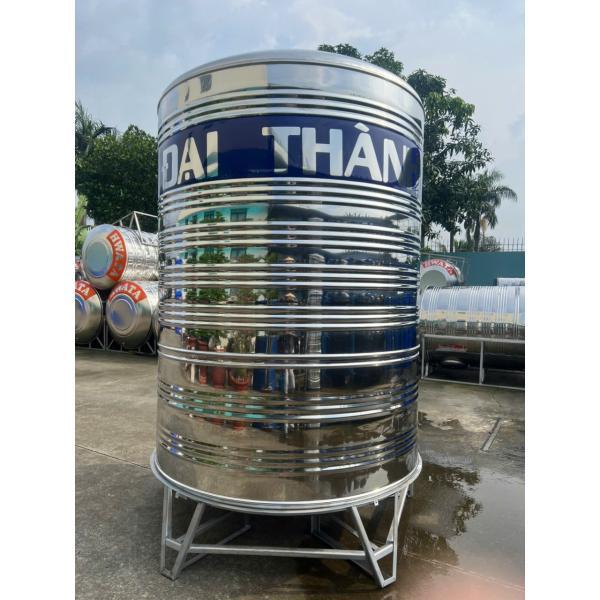 Bồn nước inox Đại Thành 3000L đứng thực tế góc 3