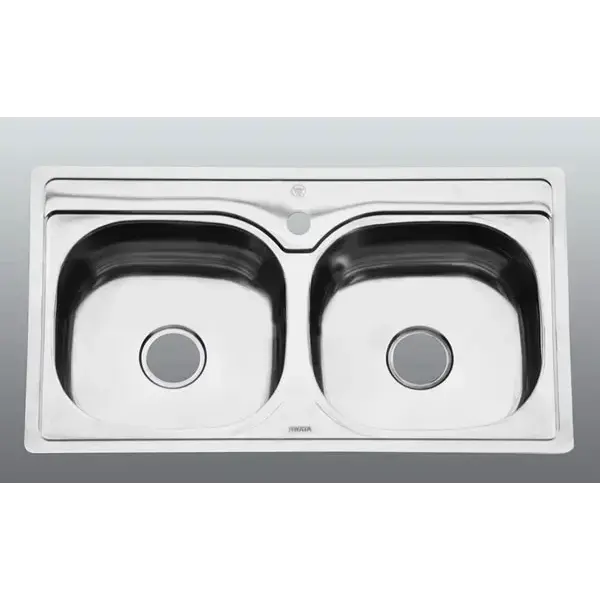 Chậu Rửa Chén Inox Hwata BD6 Hai Hộc