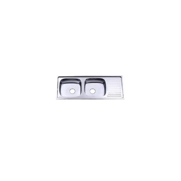 Chậu Rửa Chén Inox Hwata BDC3 Hai Hộc, Một Cánh