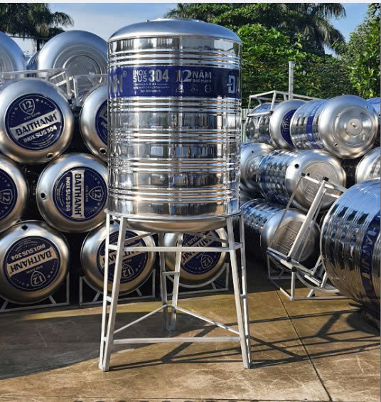 Bồn nước inox Đại Thành 1000L đứng giá tham khảo