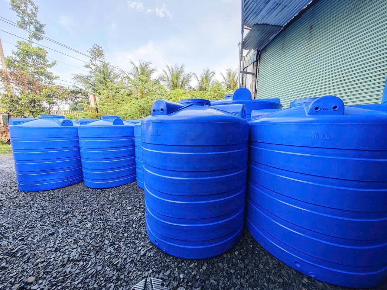 phụ kiện lắp bồn nước nhựa 5000L gồm phao cơ van khóa đường xả