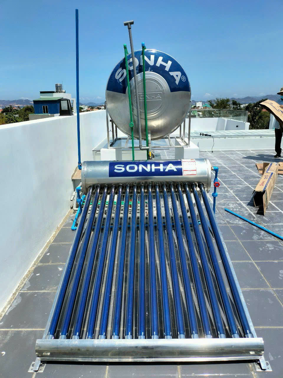 Ống chân không máy nước nóng năng lượng mặt trời
