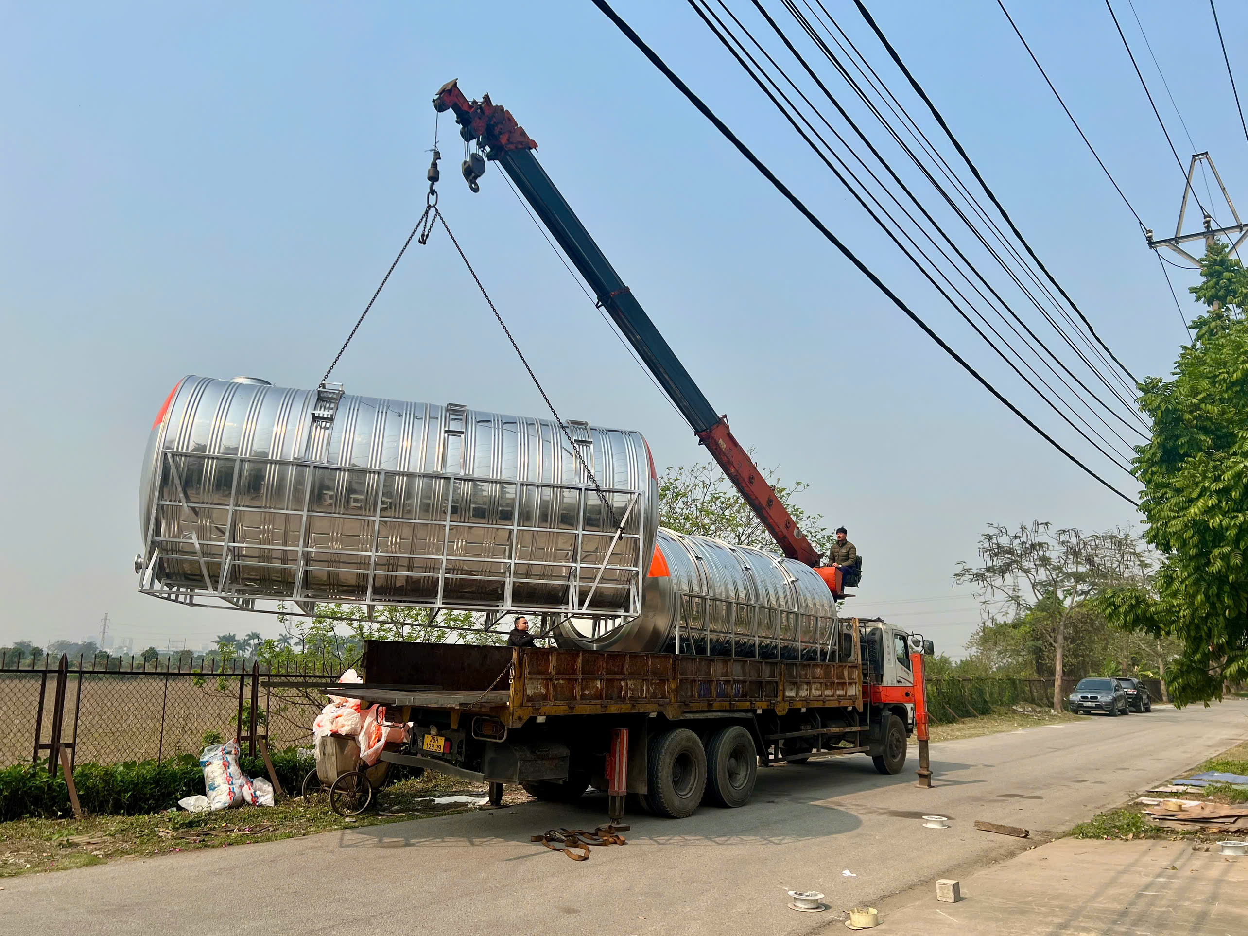 Bồn nước công nghiệp inox SUS304 dung tích 30000L