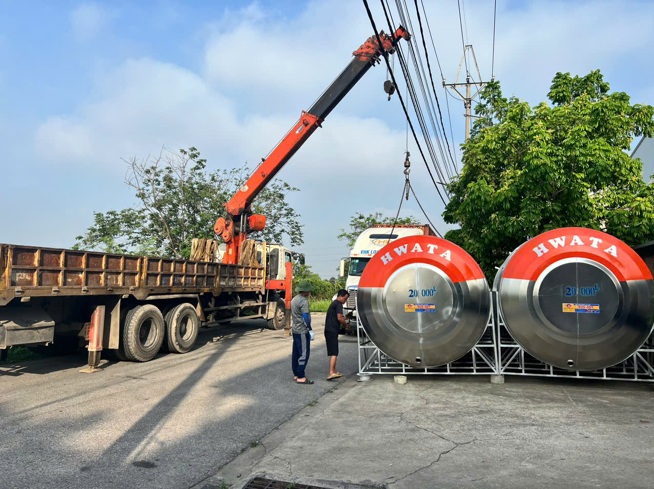 Bồn nước công nghiệp inox SUS304 dung tích 9000L ngang