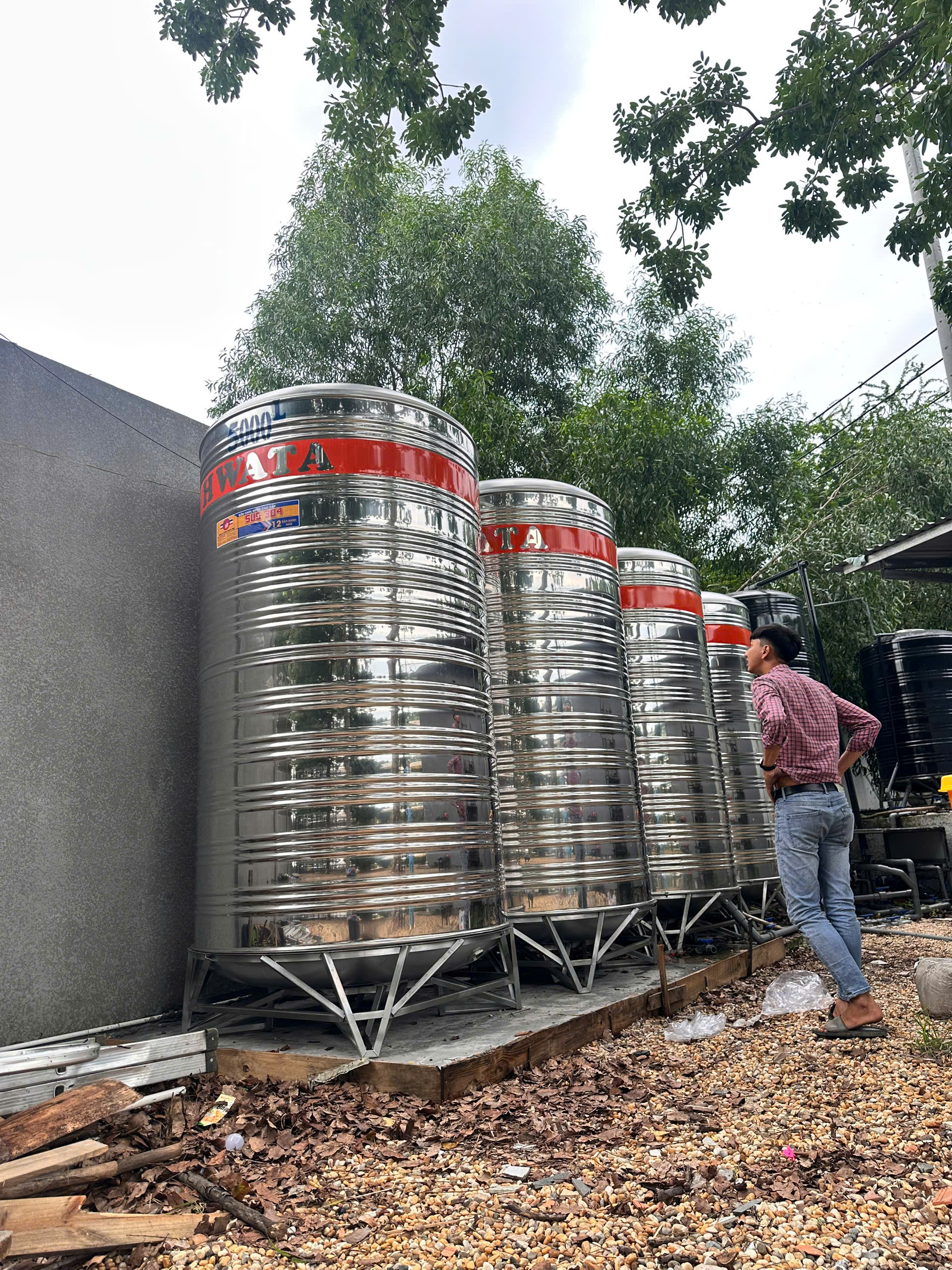 Kỹ thuật lắp đặt Bồn Nước Inox Công Nghiệp 8000L Đứng
