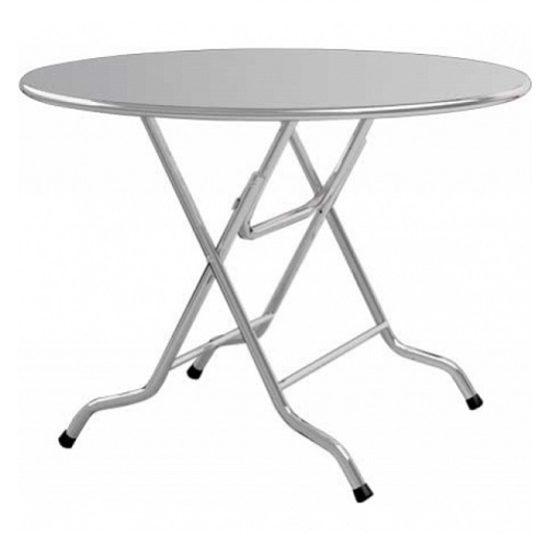 kiểm tra lắp đặt bàn inox tròn chân rời