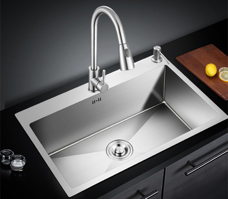 Chậu inox 1 ngăn âm bàn và dương bàn