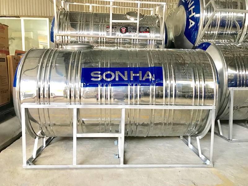 Chi tiết chân bồn và mối hàn bồn nước inox SUS 304