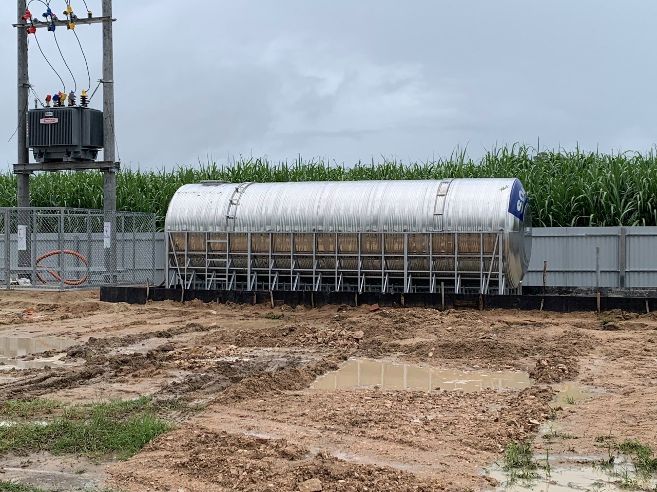 Lắp đặt bồn nước công nghiệp 7000L ngang an toàn