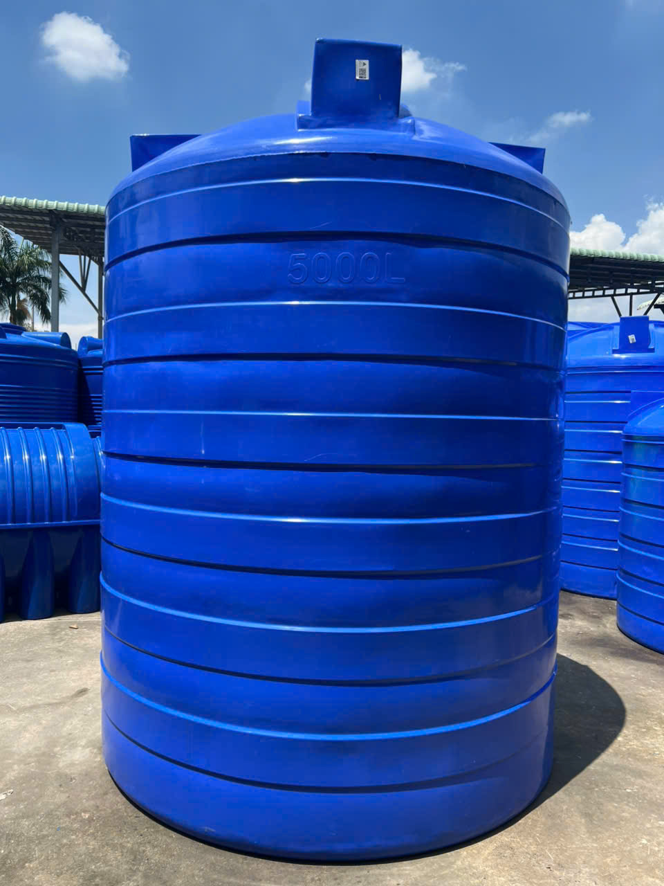 Bồn Nhựa 5000L dạng đứng cho công trình cần tiết kiệm diện tích