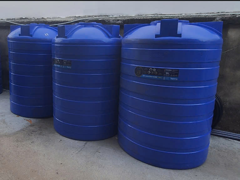 Bồn Nhựa 7000L dạng đứng cho công trình cần tiết kiệm diện tích