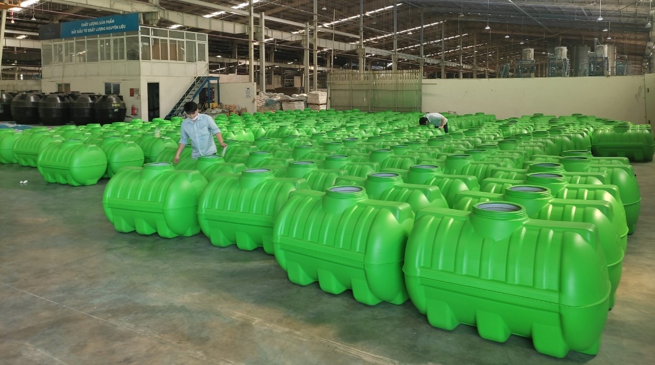 Bồn nhựa ngang 2000L cho gia đình đông người và nhà trọ