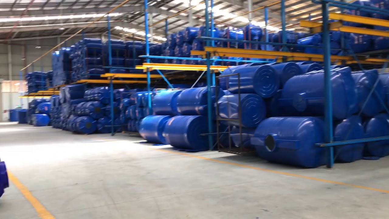 Bồn Nhựa 2000L Ngang đặt vững cho công trình