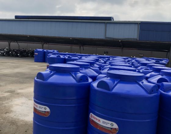Giao hàng Bồn Nhựa 300L toàn quốc tại Toàn Phát