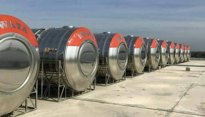 Bồn nước công nghiệp Hwata tại công trình