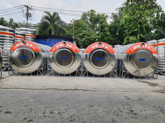 Dòng bồn nước inox Hwata tại kho