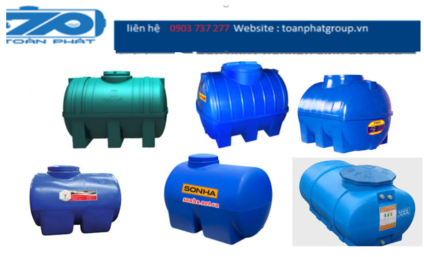 Bồn nhựa 1000l ngang tại toanphatgroup