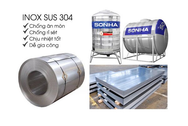 Vật liệu inox tấm SUS 304